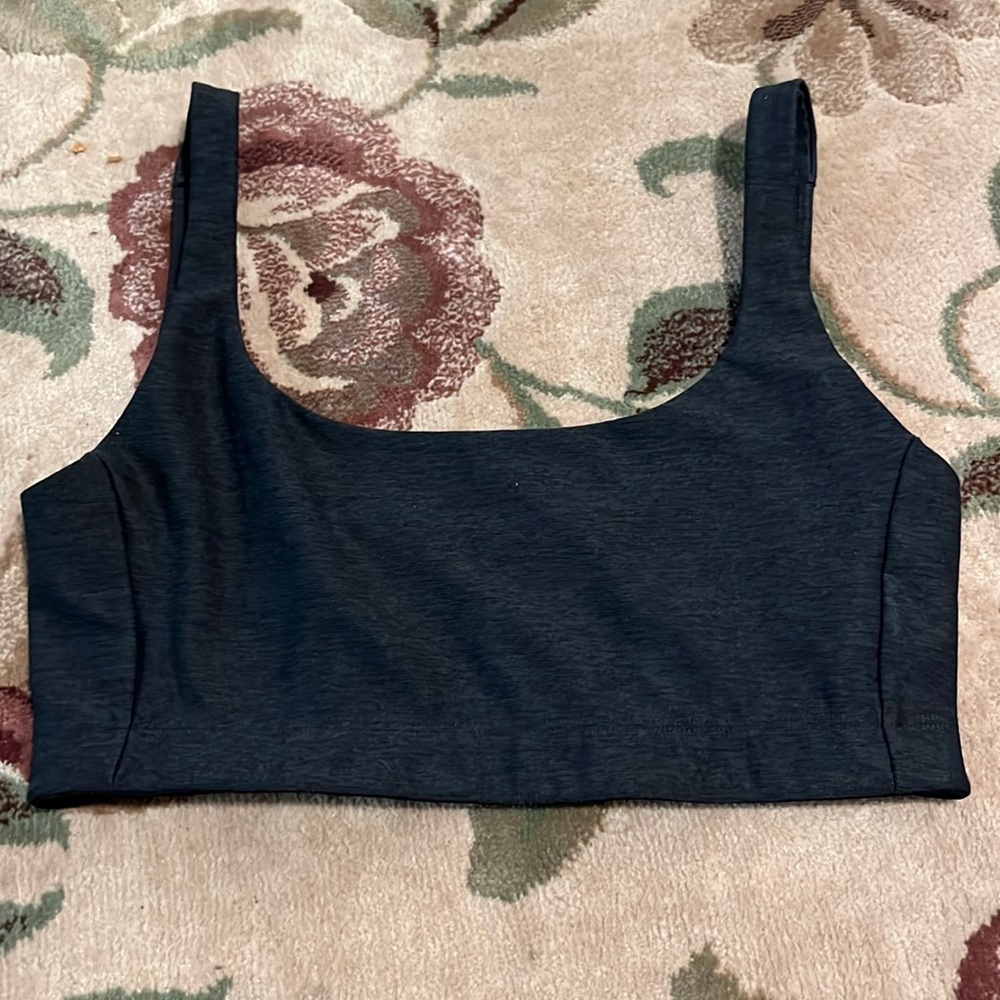 Outdoor Voice gray sports bra